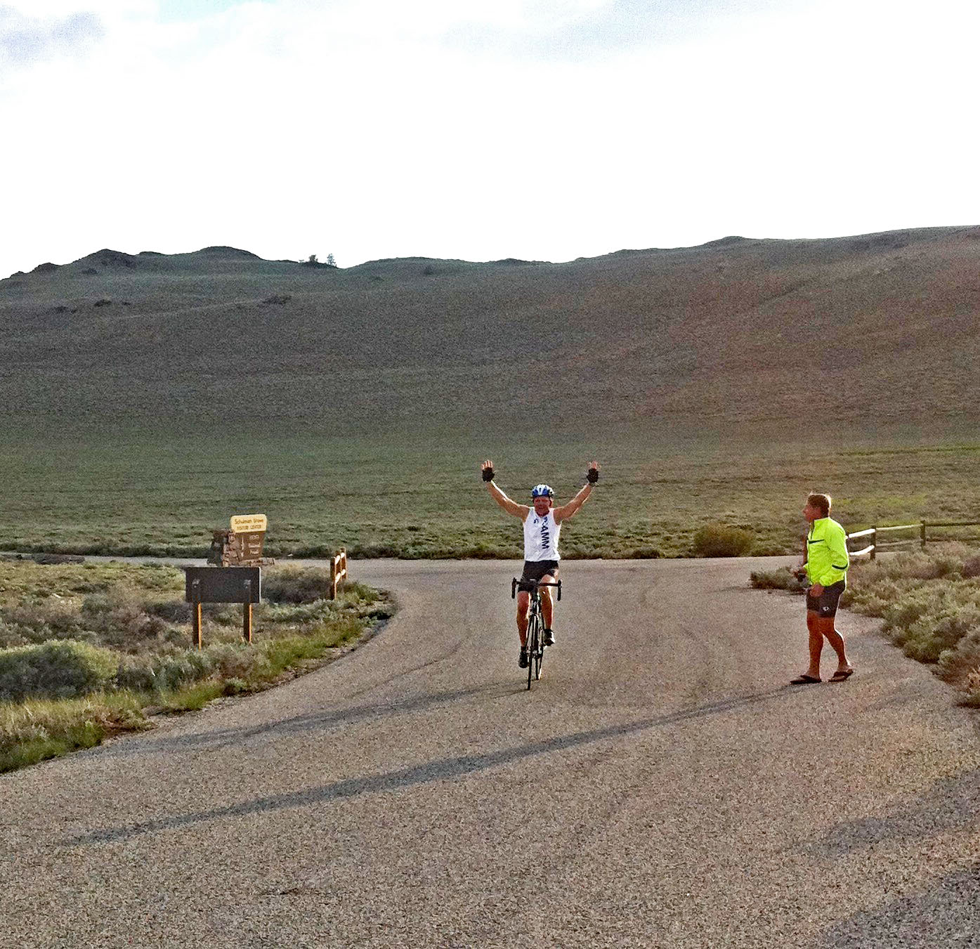 4 Owens Valley HC's in 1 day - John Johnson on bike White Mountain finish