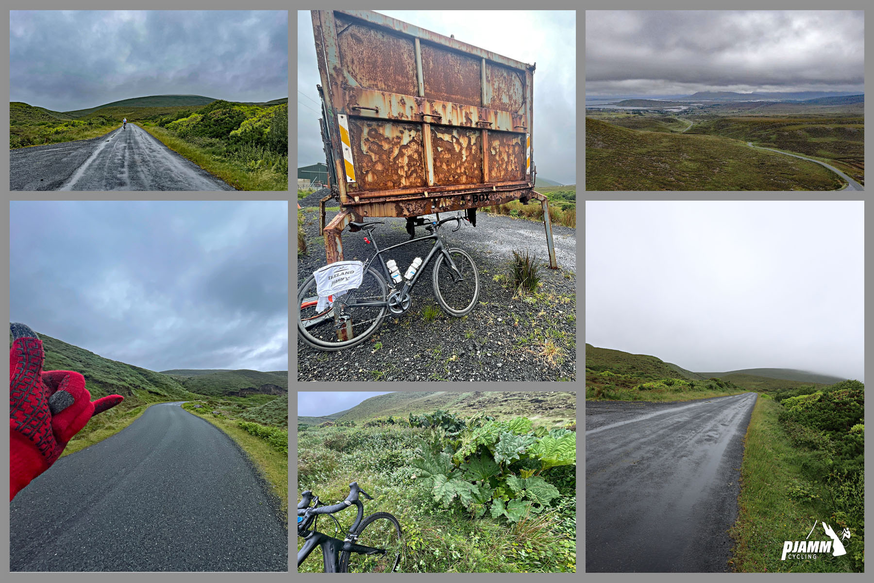 photo collage shows foggy views 
