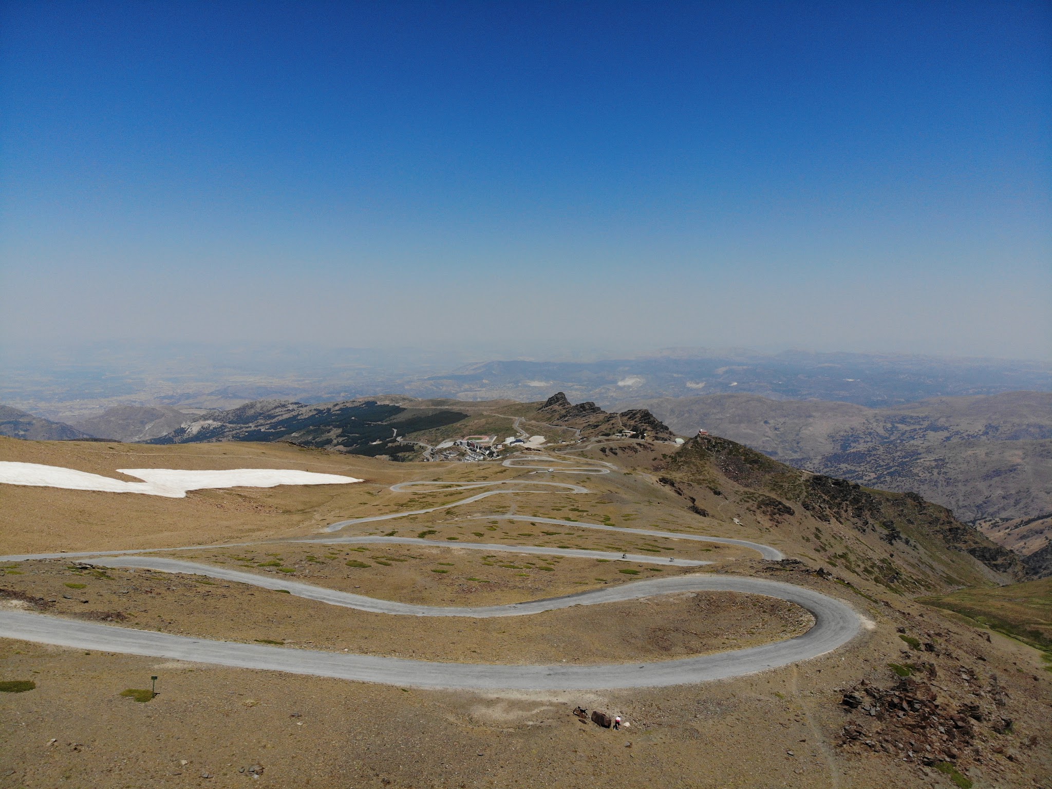 Bike climb Top World  Bike Climbs  Pico de Veleta hairpins and switchbacks