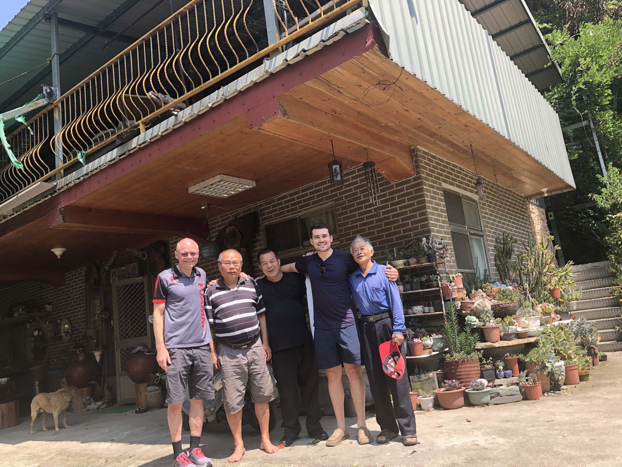 Bicycling climb of Wuling Pass East - PJAMM Cycling and our driver Simon