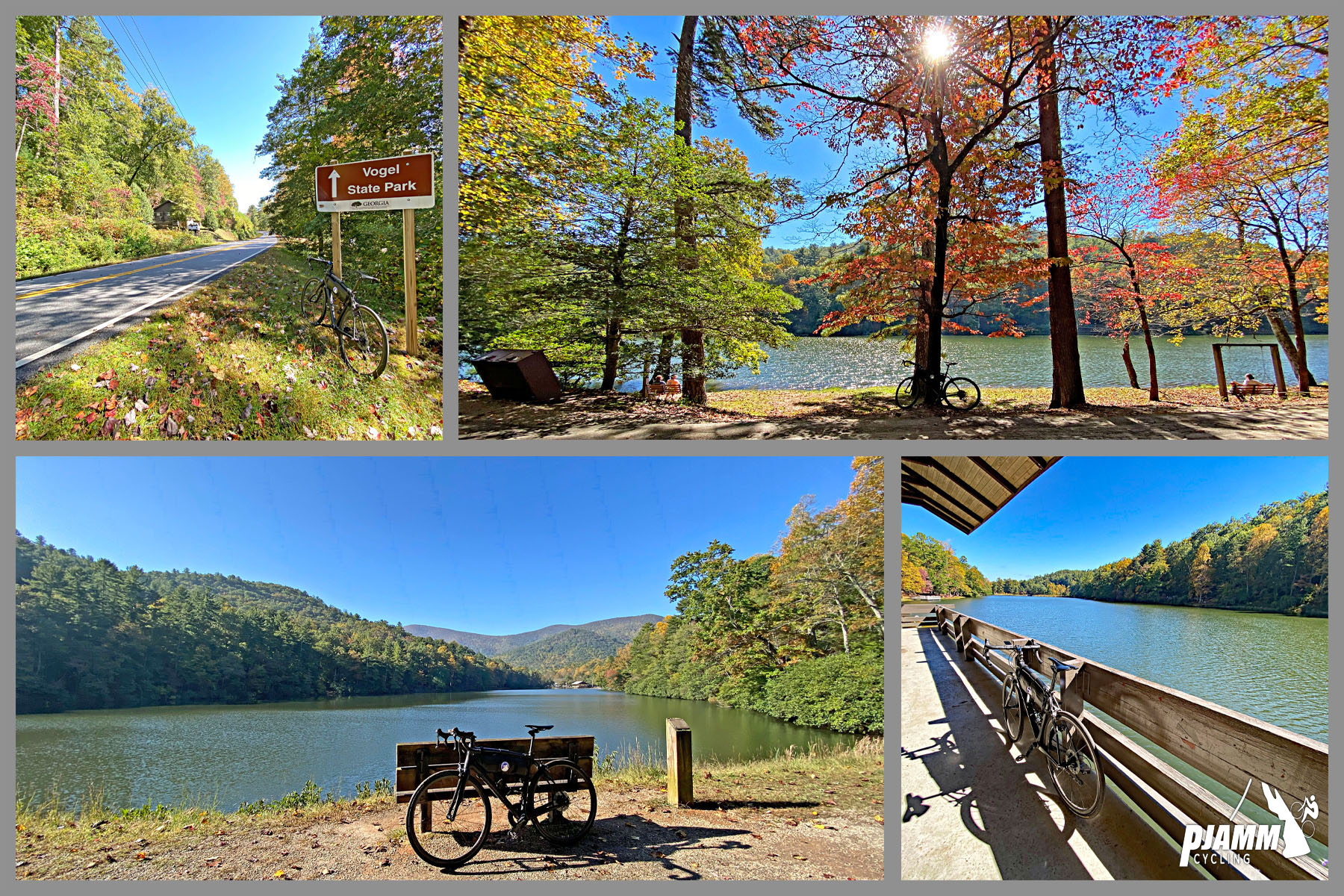 Cycling Wolfpen Gap East, Georgia - Lake Trahlyta, Vogel State Park Recreation Area