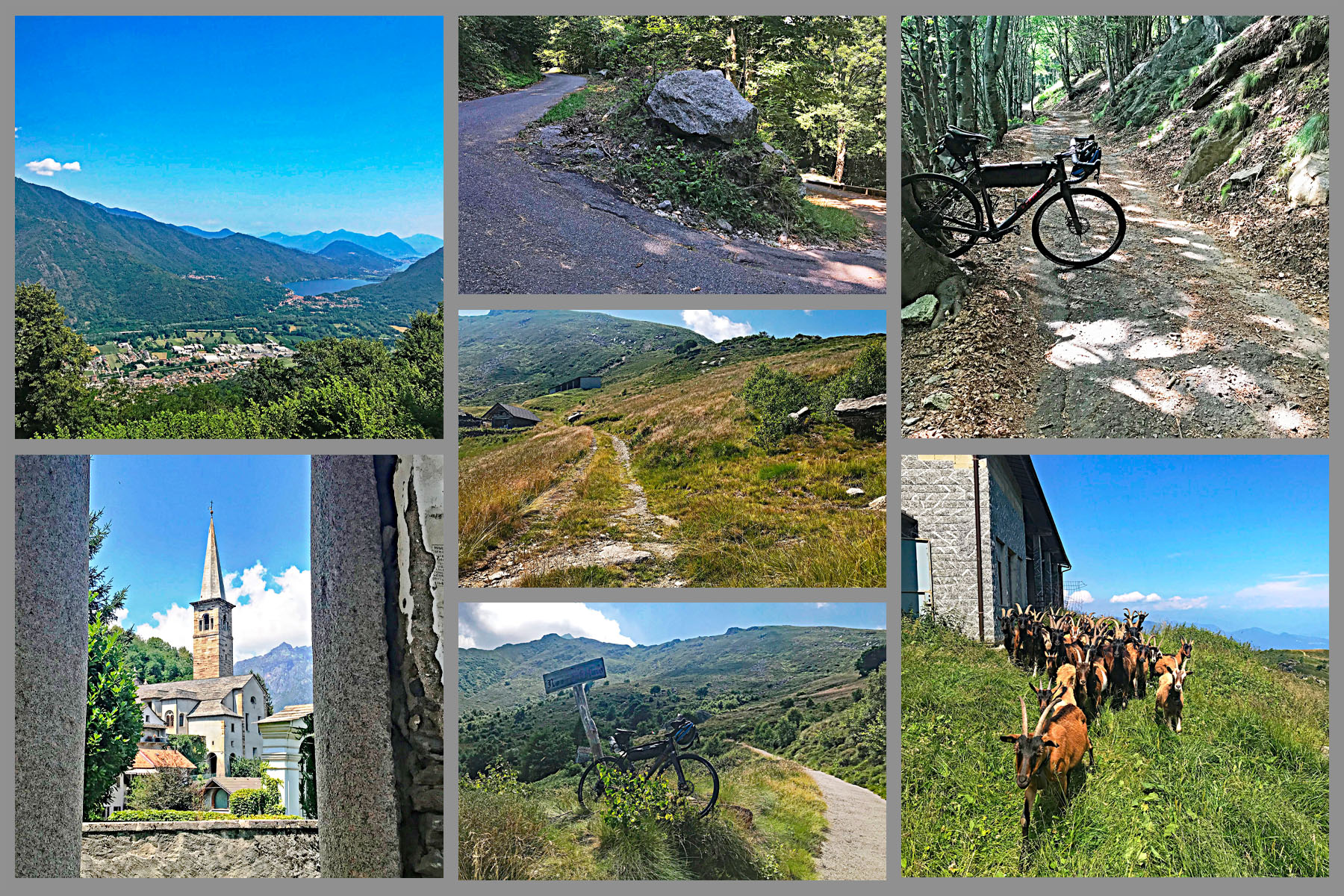Top Italy Bike Climbs - Alpe Rossombolmo - dirt and grass road