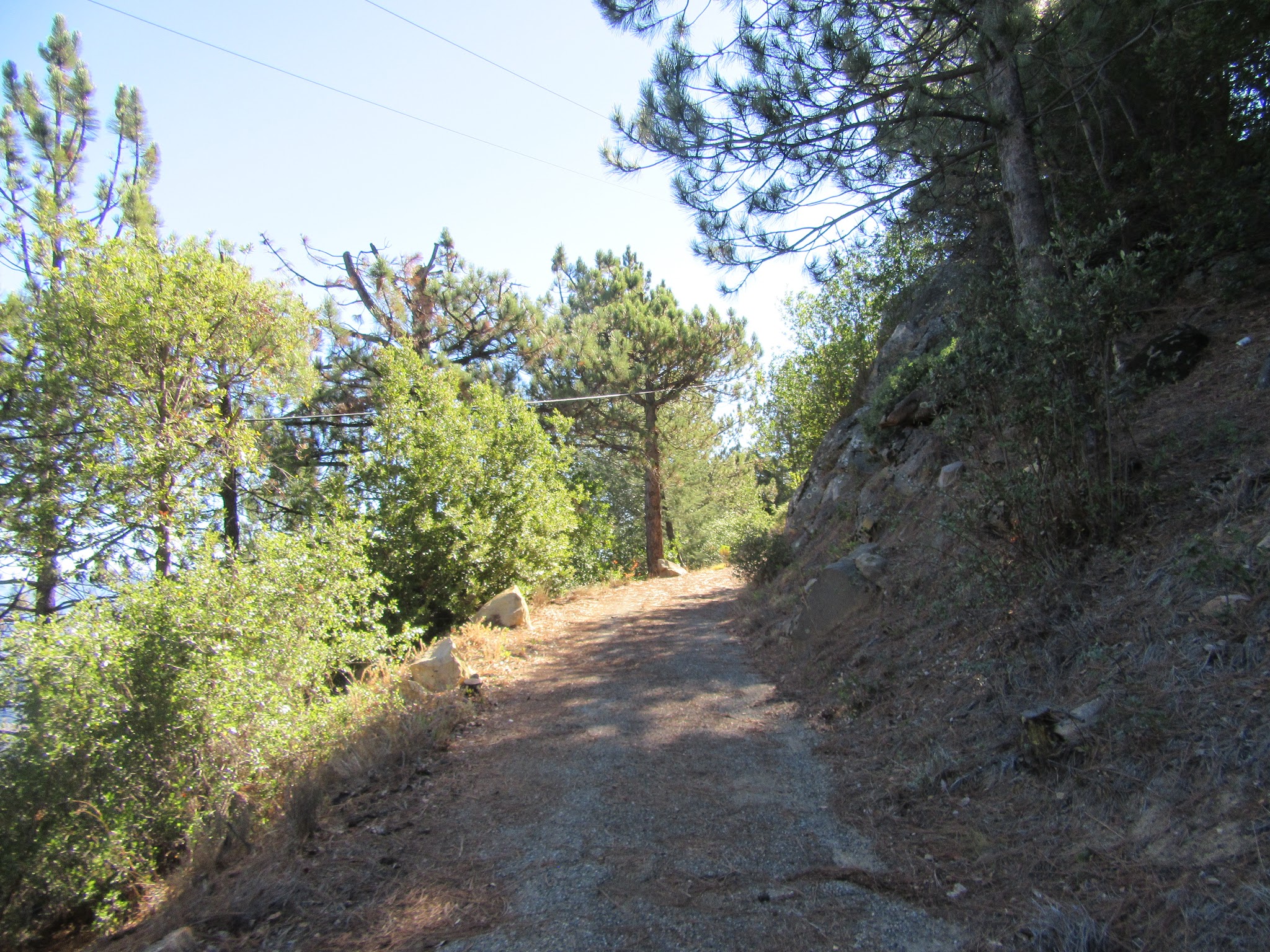 Road to radio station and fire lookout on La Cumbre Peak