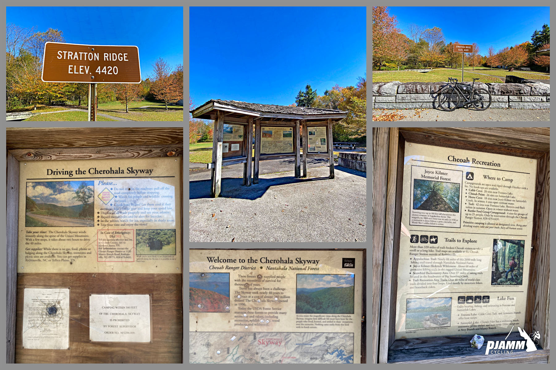 Cycling Cherohala Skyway, North Carolina - Viewpoint #10, Stratton Ridge