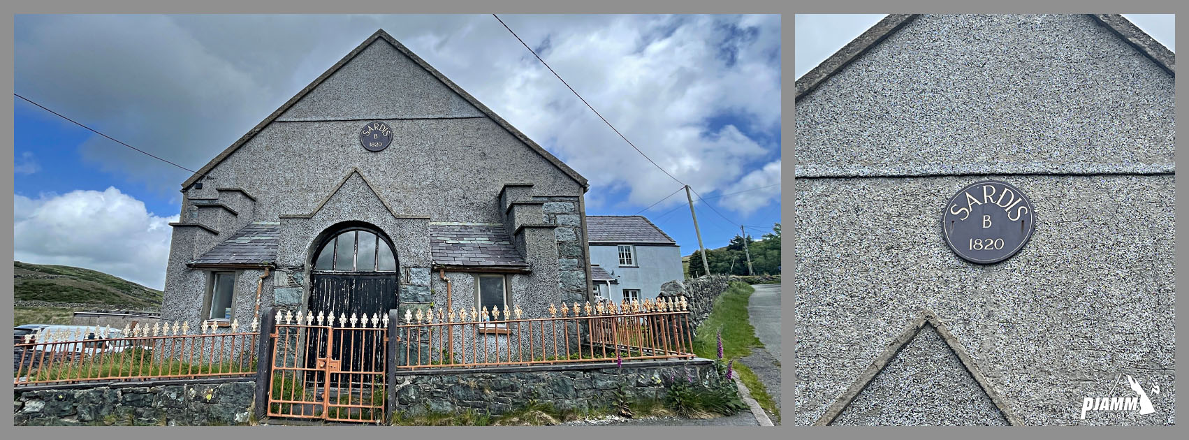 large stone building at mile 1.7