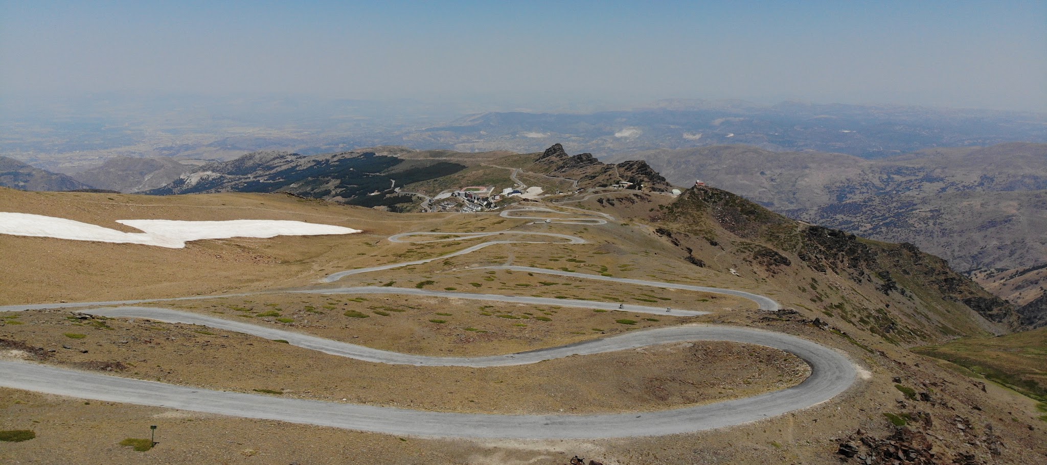 Cycling the highest bike climbs in Europe - hairpins on Pico de Veleta