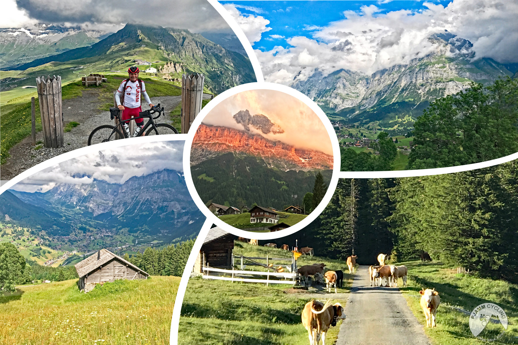 Climbing by bike Cycling the prettiest bike climbs in the world - Mannlichen - rock mountain in the clouds