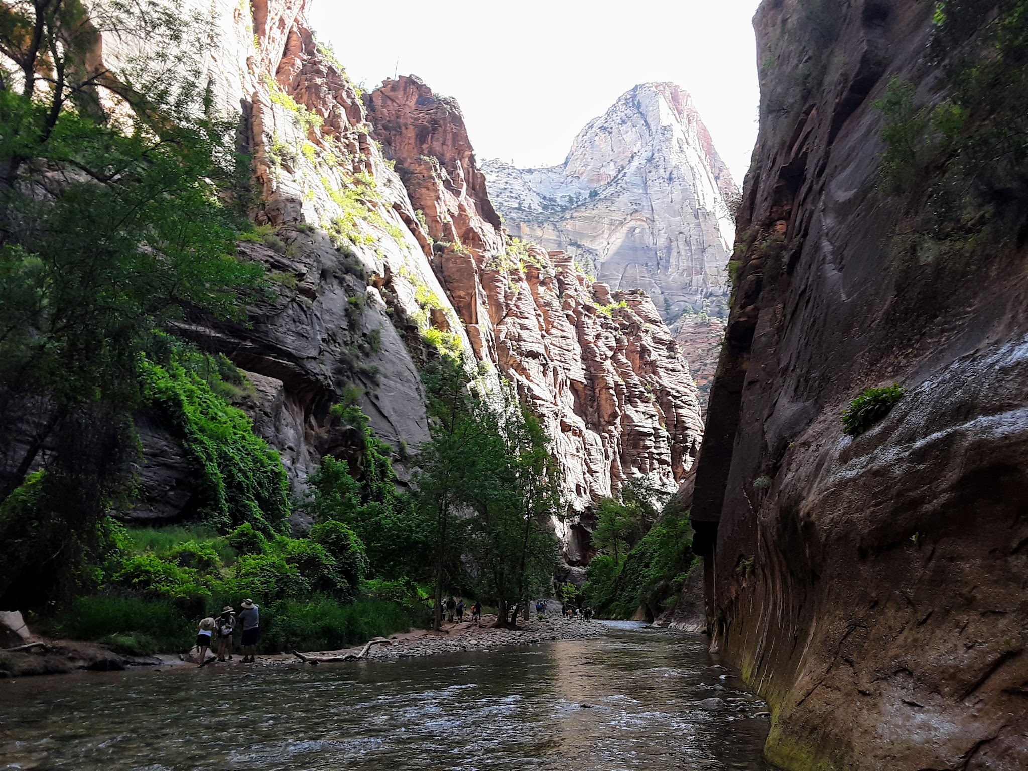 Cycling Zion National Park - Angels Landing Cycling Zion National Park - aerial drone view of Angels Landing