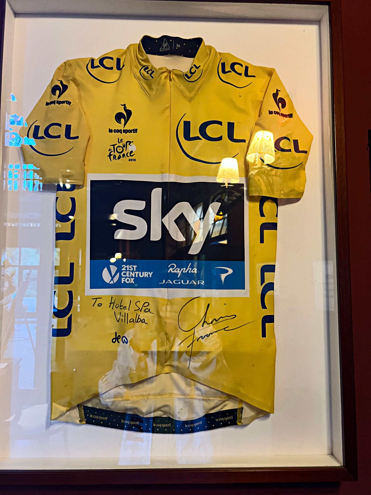 Cycling Mount Teide El Medano, Spain signed Tour de France jersey