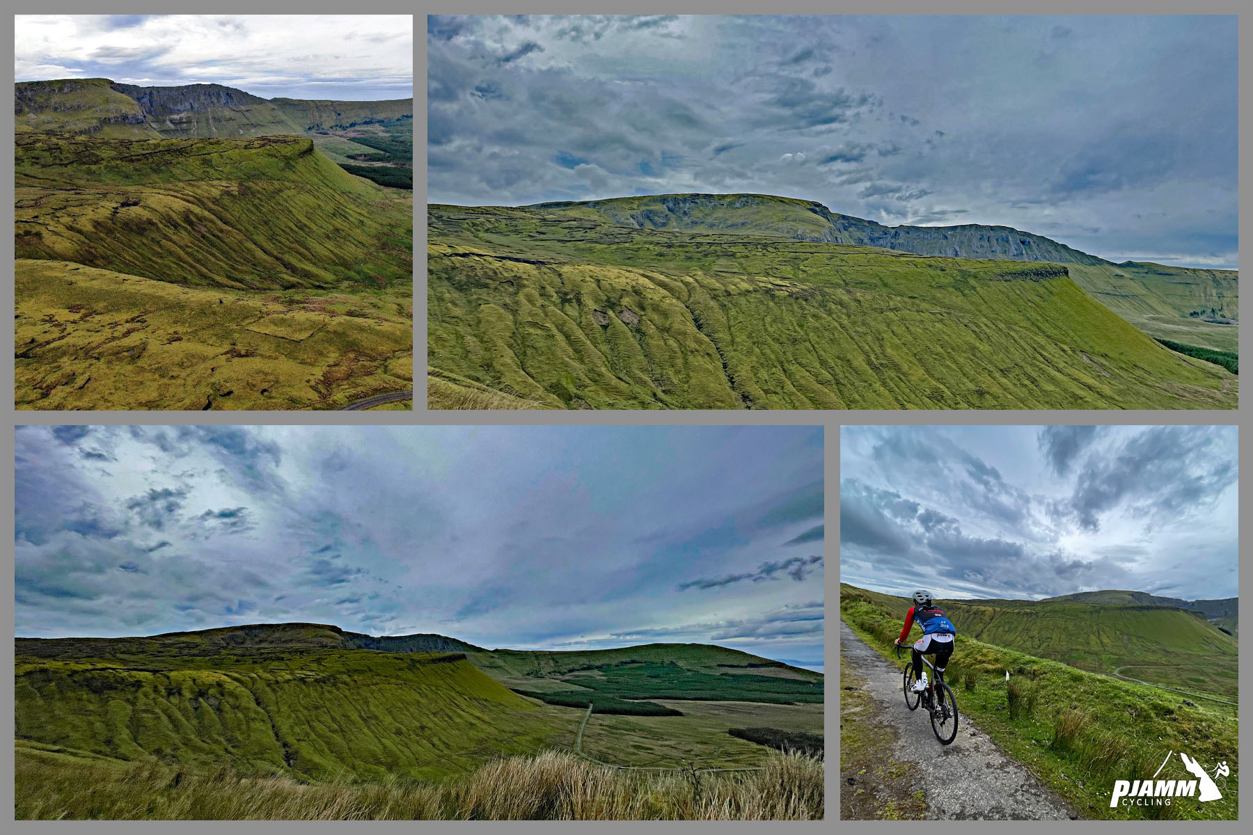 photo collage shows rolling green hillsides, tall grasses