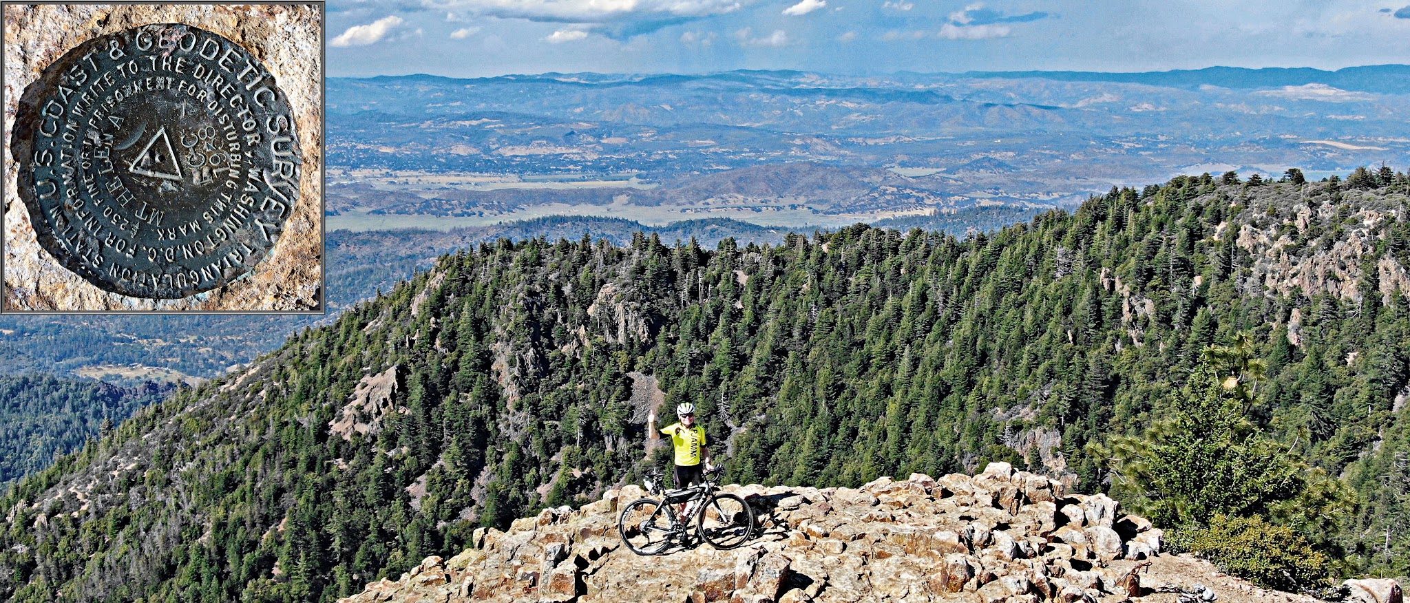 Mt. St. Helena Cycling Mt. St. Helena - view of Mt. St. Helena across vineyards