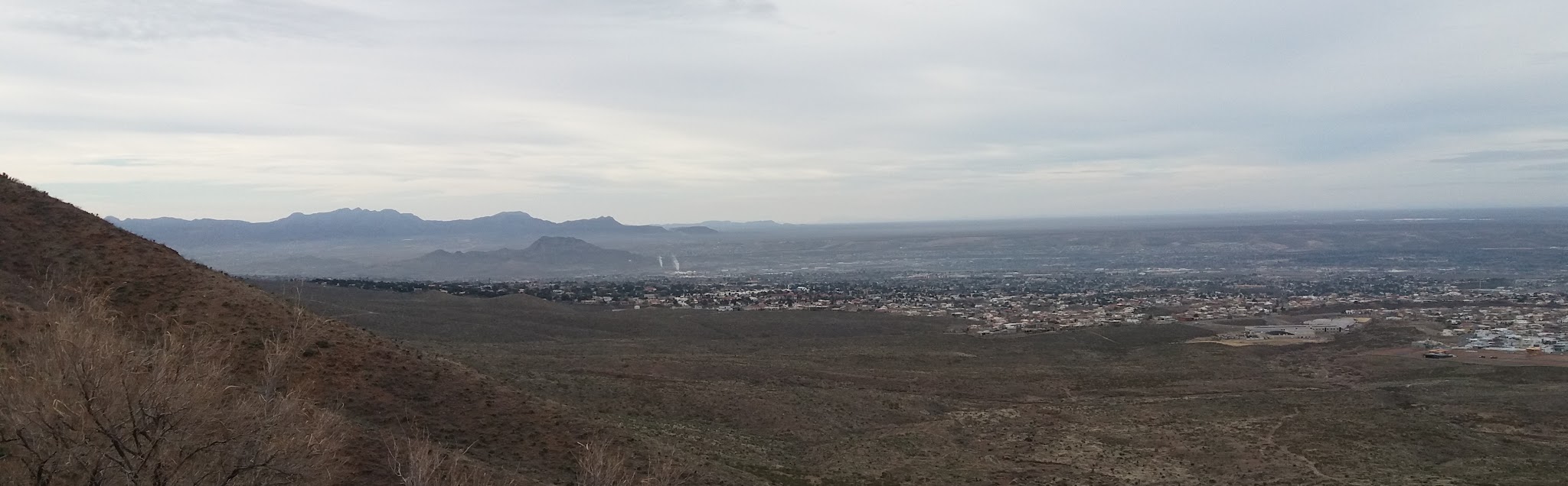 Cycling Smugglers Pass - Transmountain Drive - view of El Paso