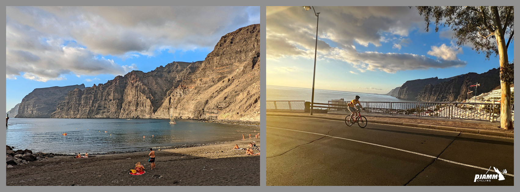 Spanish coast, Acantilados de Los Gigantes rock formations