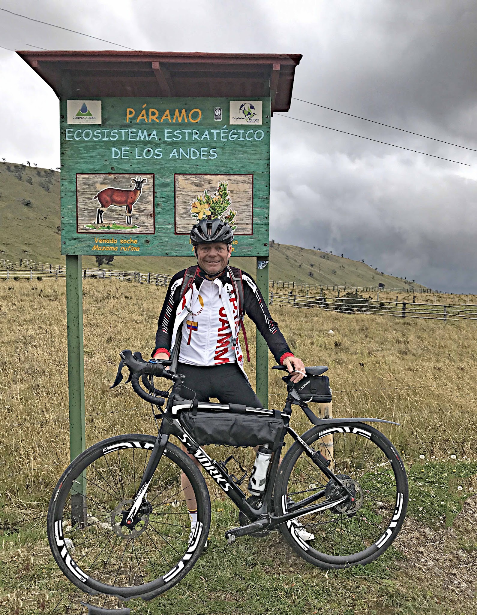 Finish of Alto de Letras road bike climb