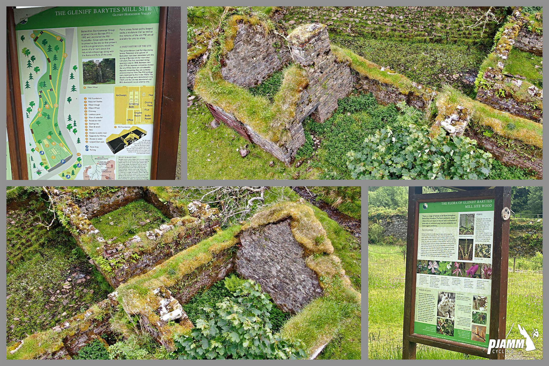 Gleniff Barytes Mill Site at climb's start