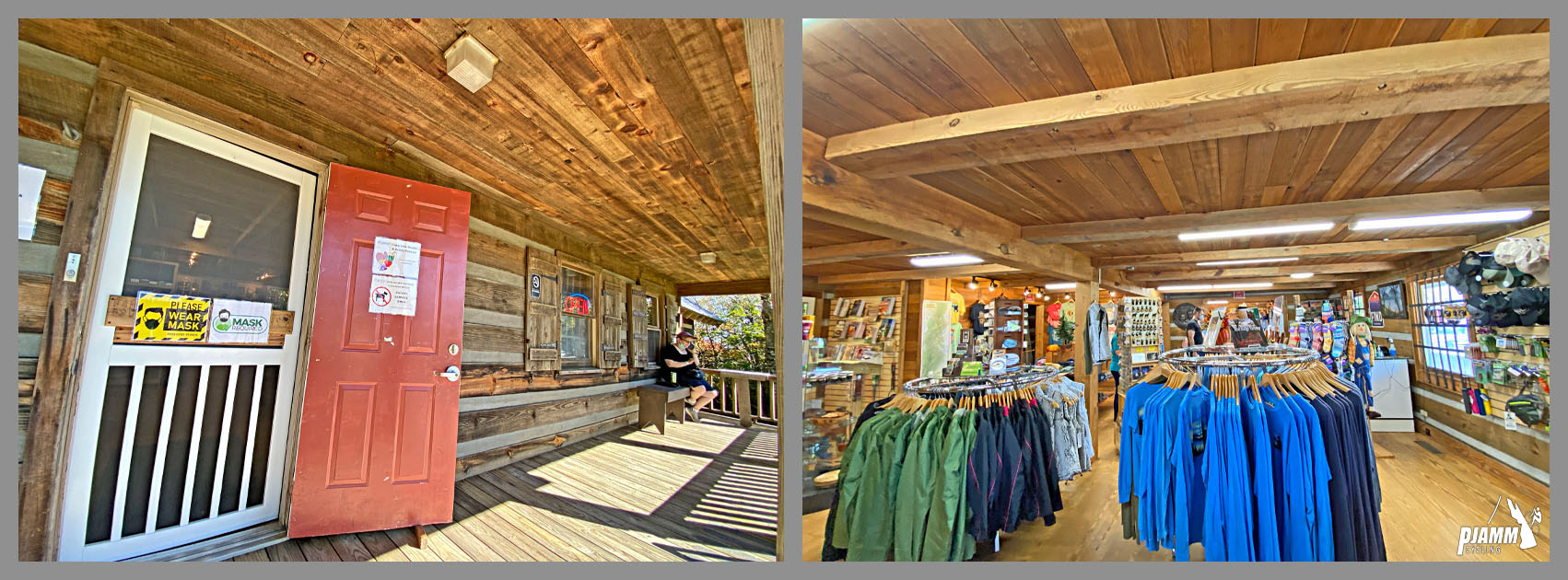 Cycling Brasstown Bald, Georgia - inside of the gift shop at Brasstown Bald Visitor's Center