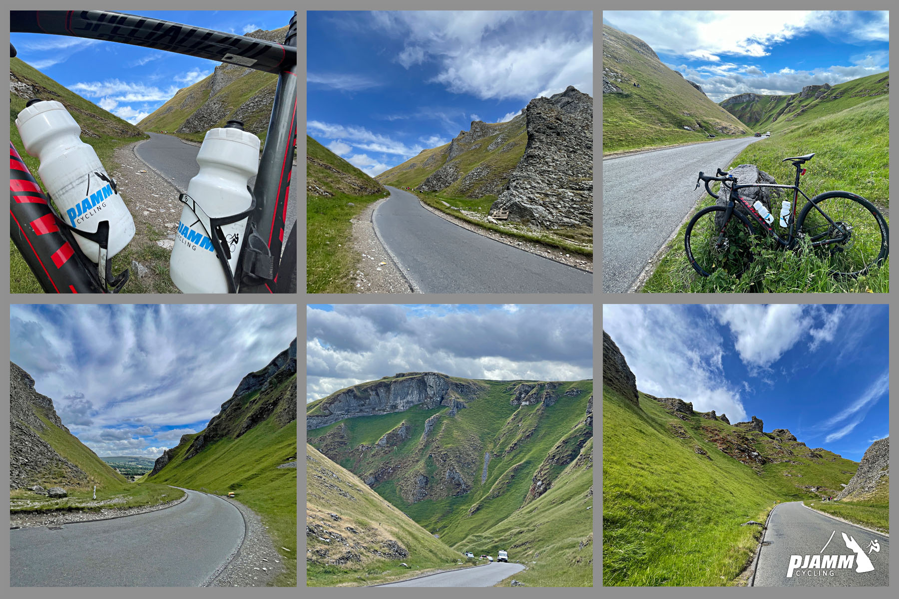 photo collage shows limestone gorge