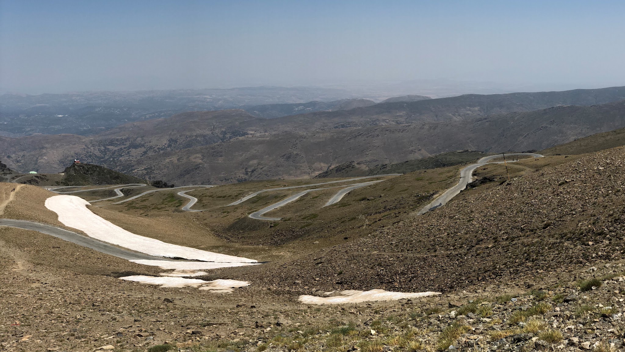Hairpins at the upper section of Pico de Veleta