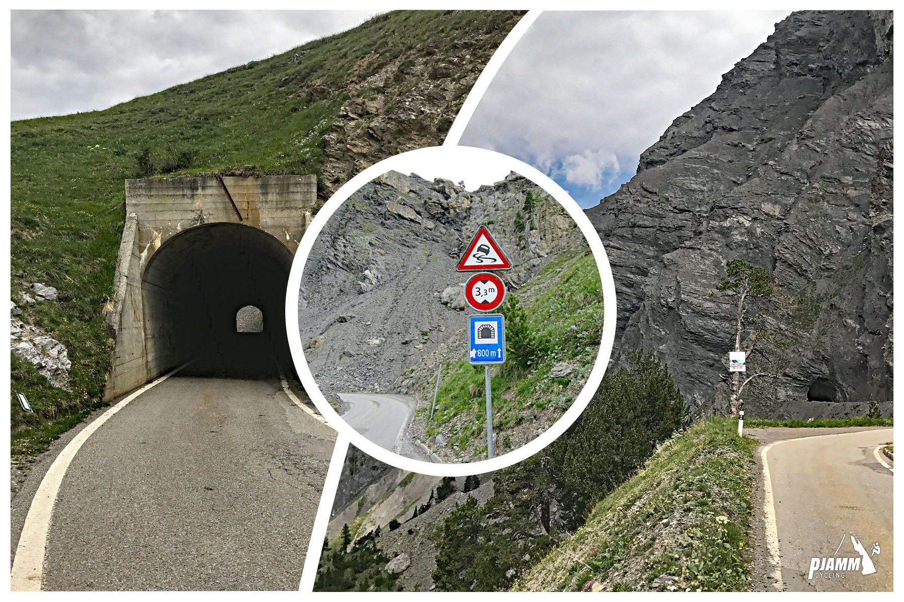 Cycling Sanetsch Pass, Switzerland - tunnel in swiss alps