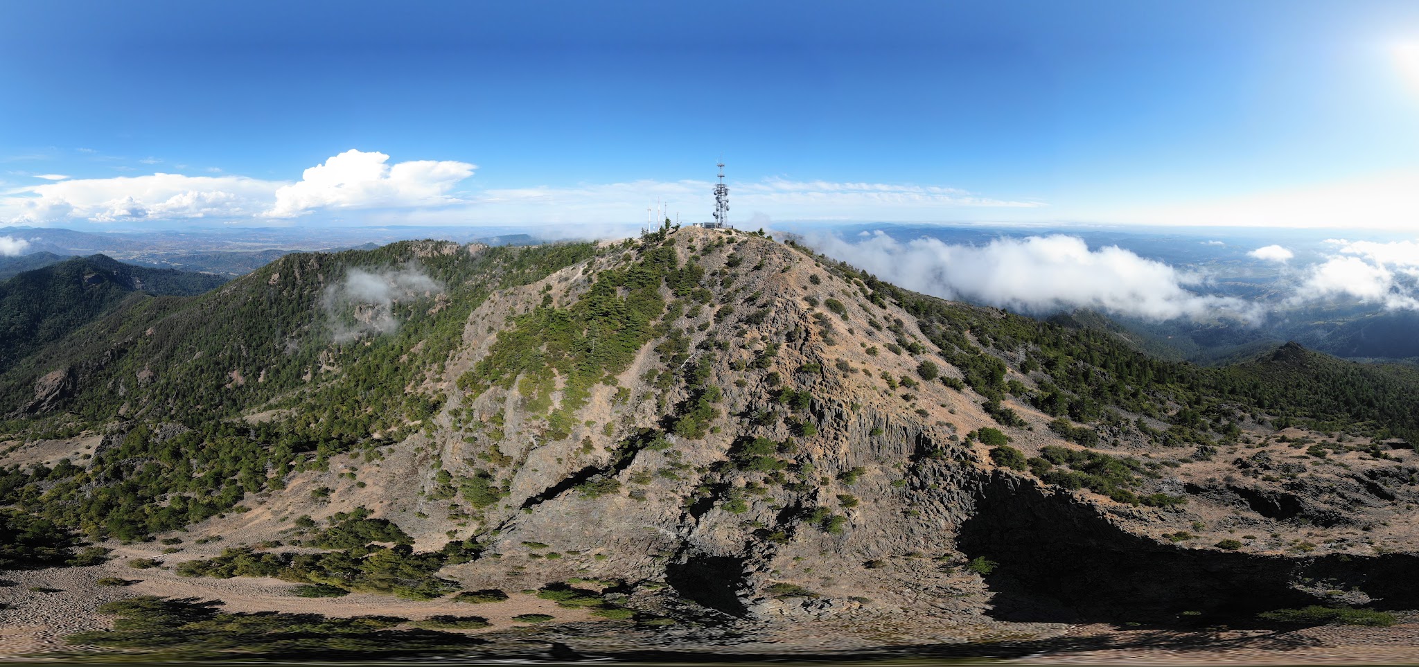 Cycling Mt. St. Helena - DJI Mavic 2 Pro sphere photo 