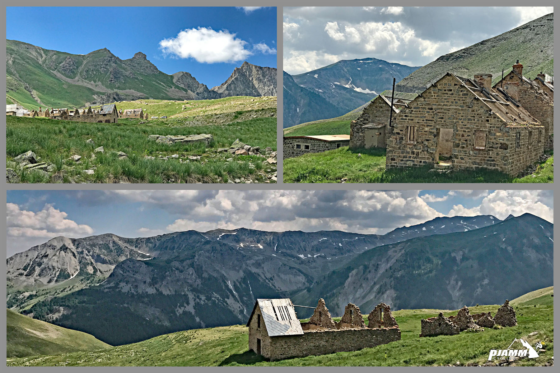 old military remnants of stone buildings at Camp des Fourches