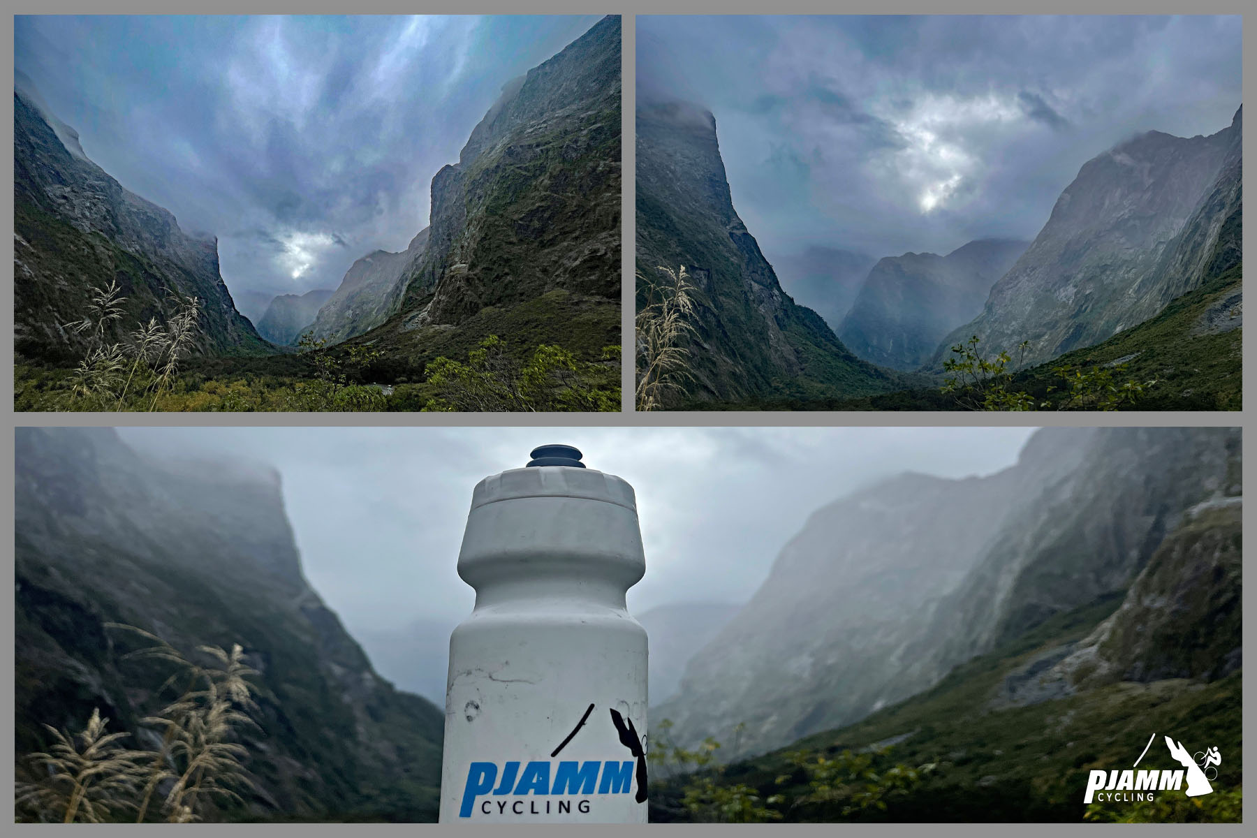 PJAMM water bottle, massive rock formations