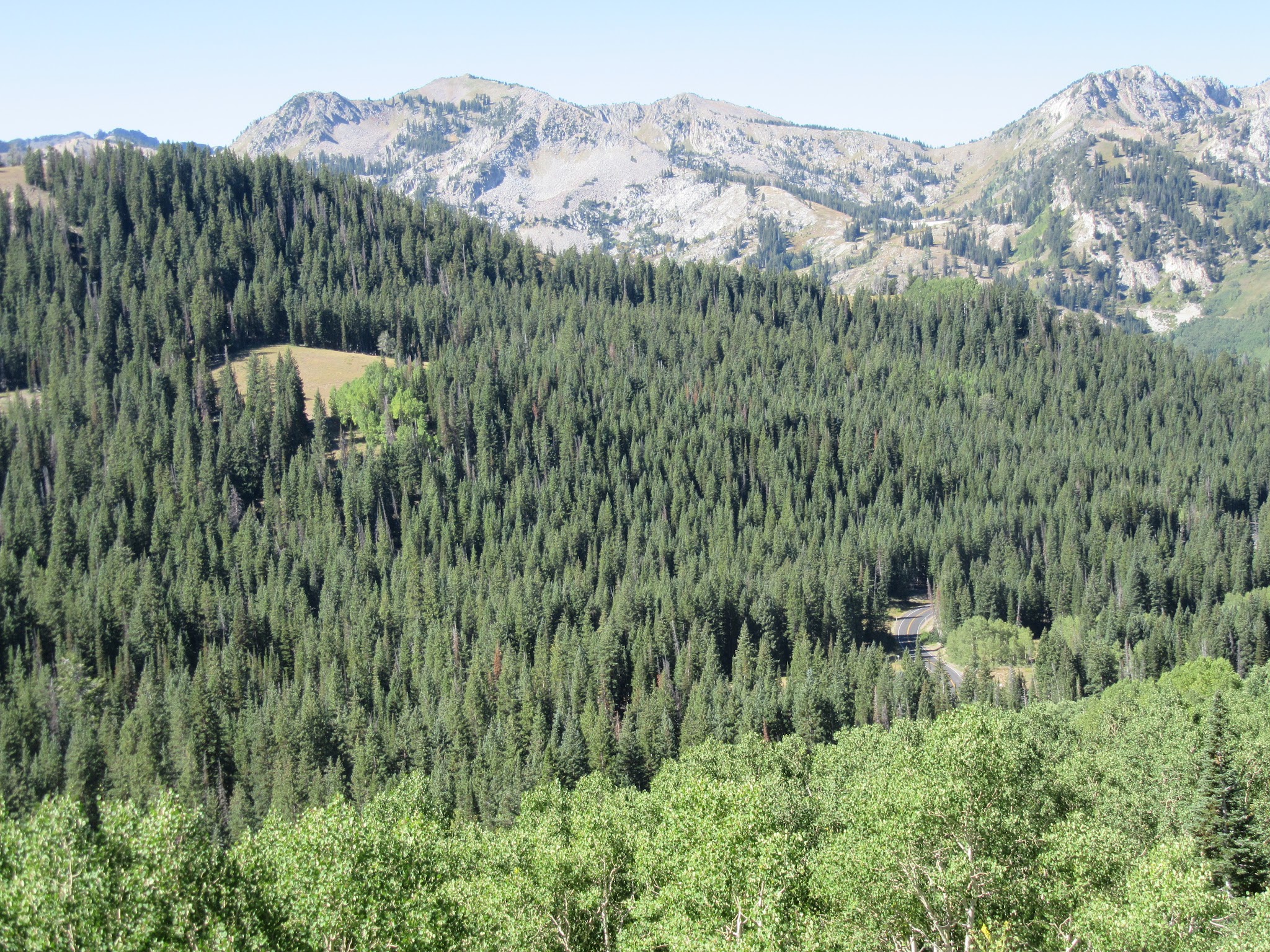 Bicycle ride up Big Cottonwood Canyon - Wastch Mountains
