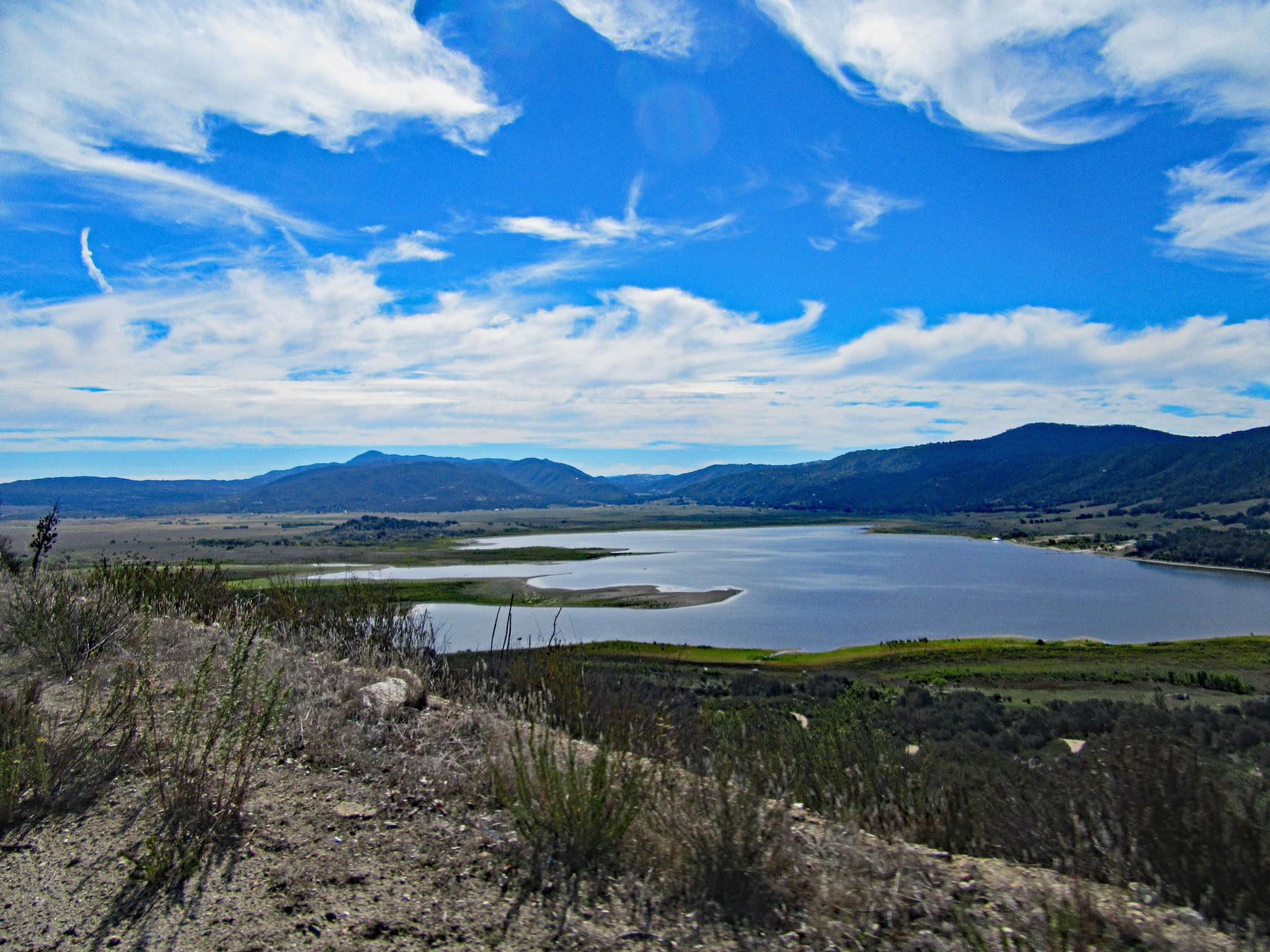 Lake Henshaw on Palomar Mountain Bike Climb
