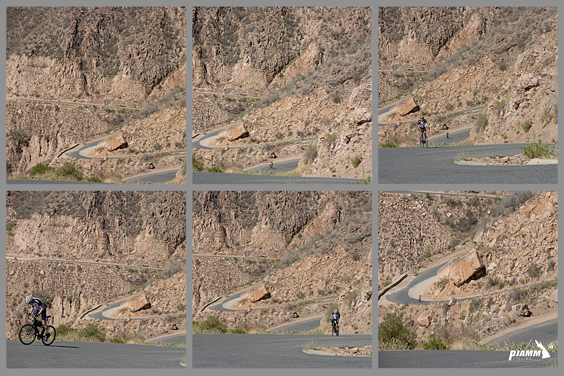 Cycling Rdom Pass, Asir Mountains  - views of the stunningly beautiful stark landscape of the roadway carved into the side of the Asir Mountains on Rdom Pass