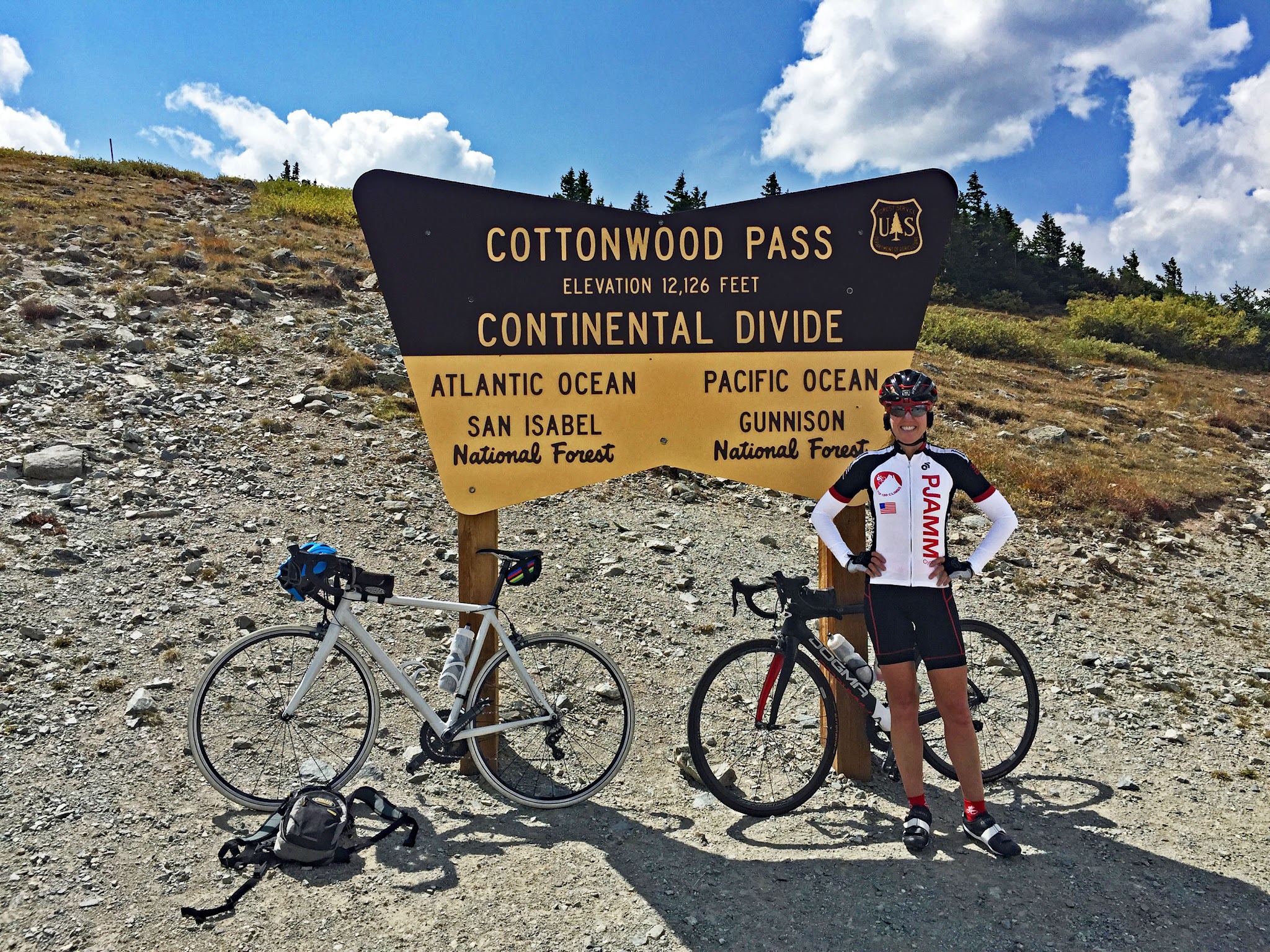 Cycling  East Portal - bike with canyon and mountains in background