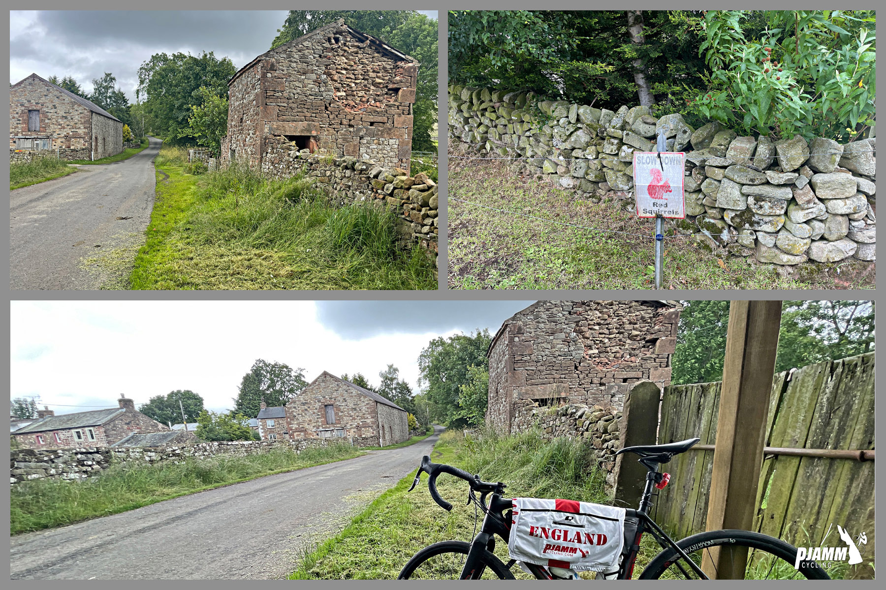 photo collage of old stone houses, Knock Creek Christian Center