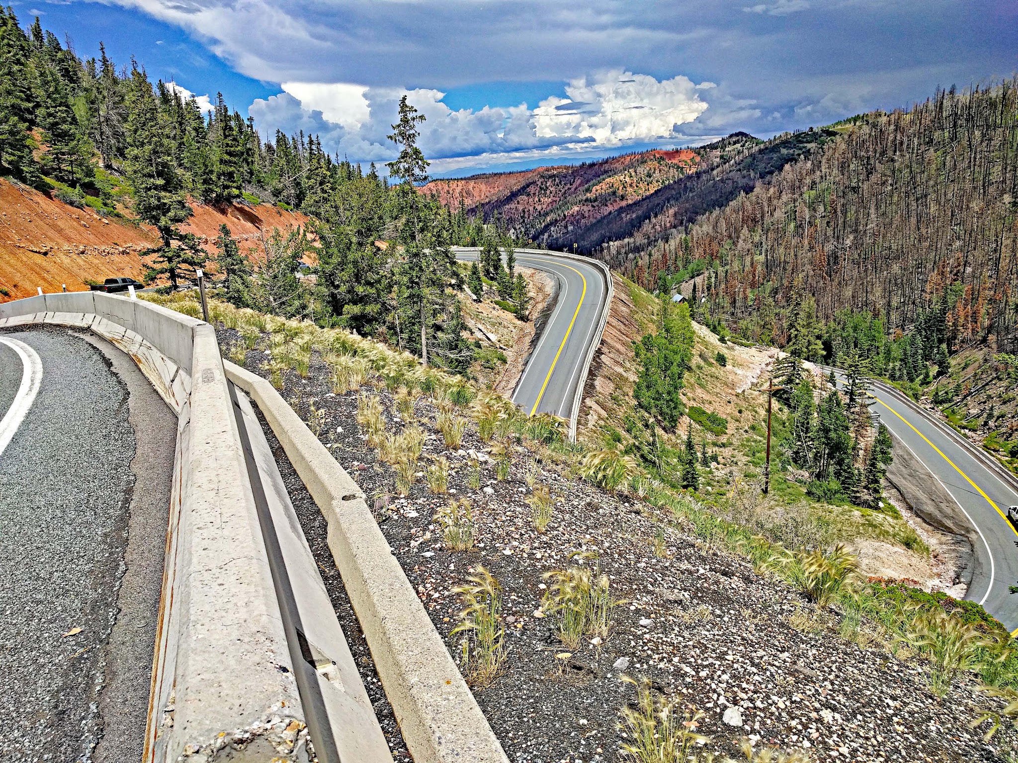Bicycle ride Hwy 143 - hairpin curve