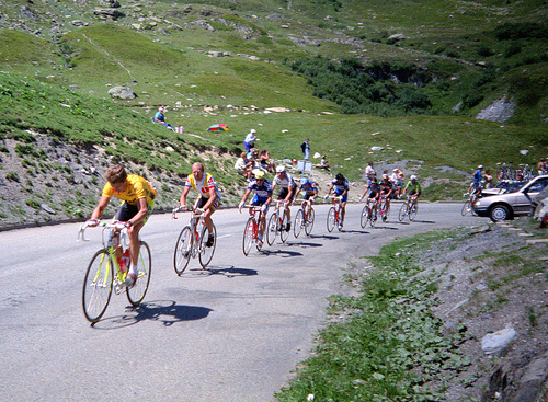 Bicycling Col de la Croix de Fer, Saint-Jean-de-Maurienne - Opinel knive at turnabout at start