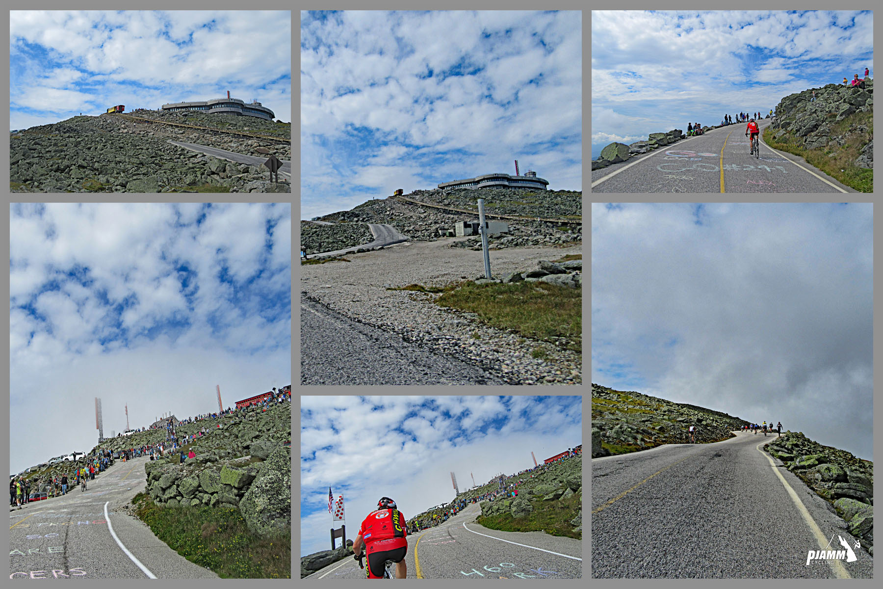 Mt. Washington Bike Climb - steep section of roadway just shy of the climb's finish
