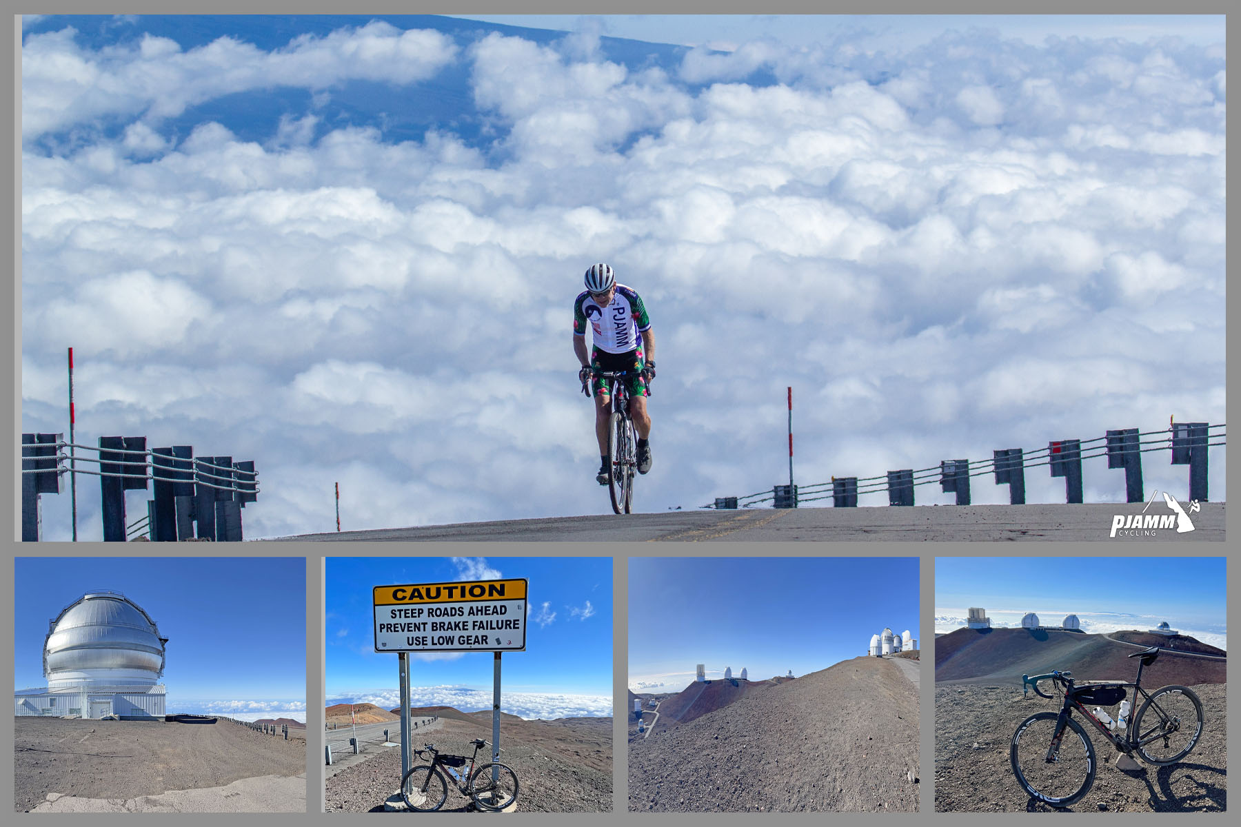 PJAMM Cyclist John Johnson summits Mauna Kea, Gemini Observatory