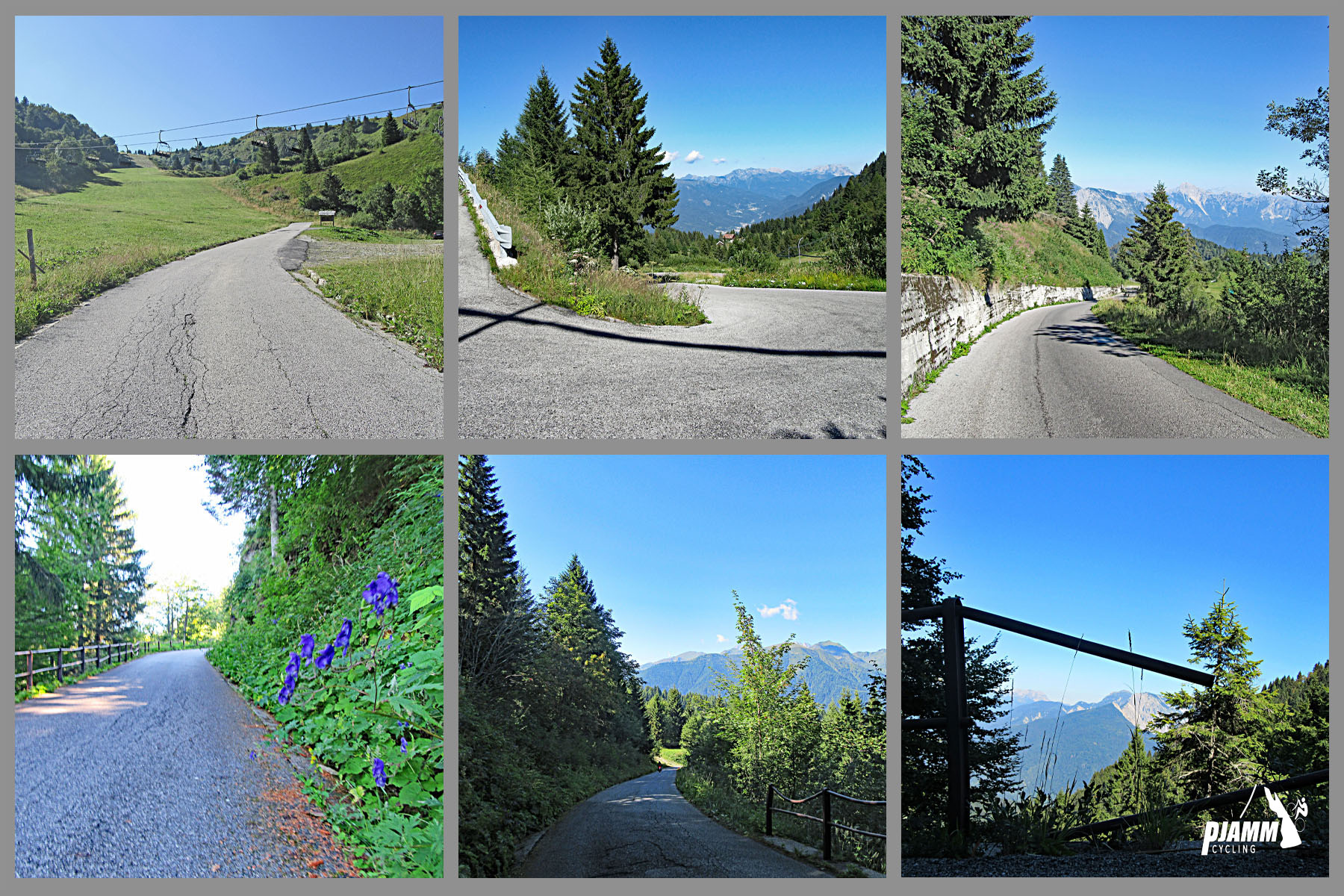 Cycling Monte Zoncolan from Sutrio - one-lane steep roadway for the last 3.7 km after Zoncolan
