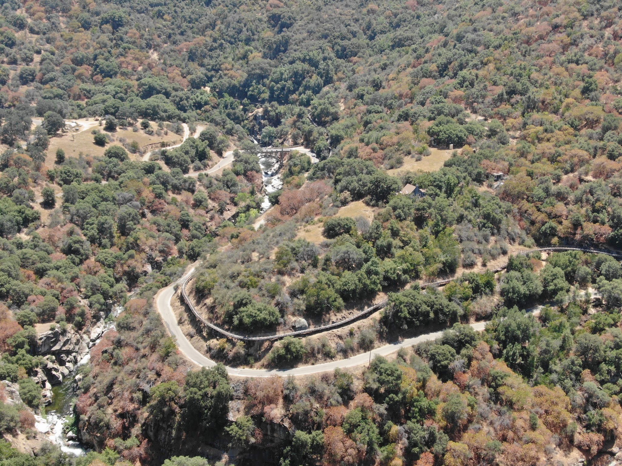 Mining Tracks on Mineral King Road bike climb. 