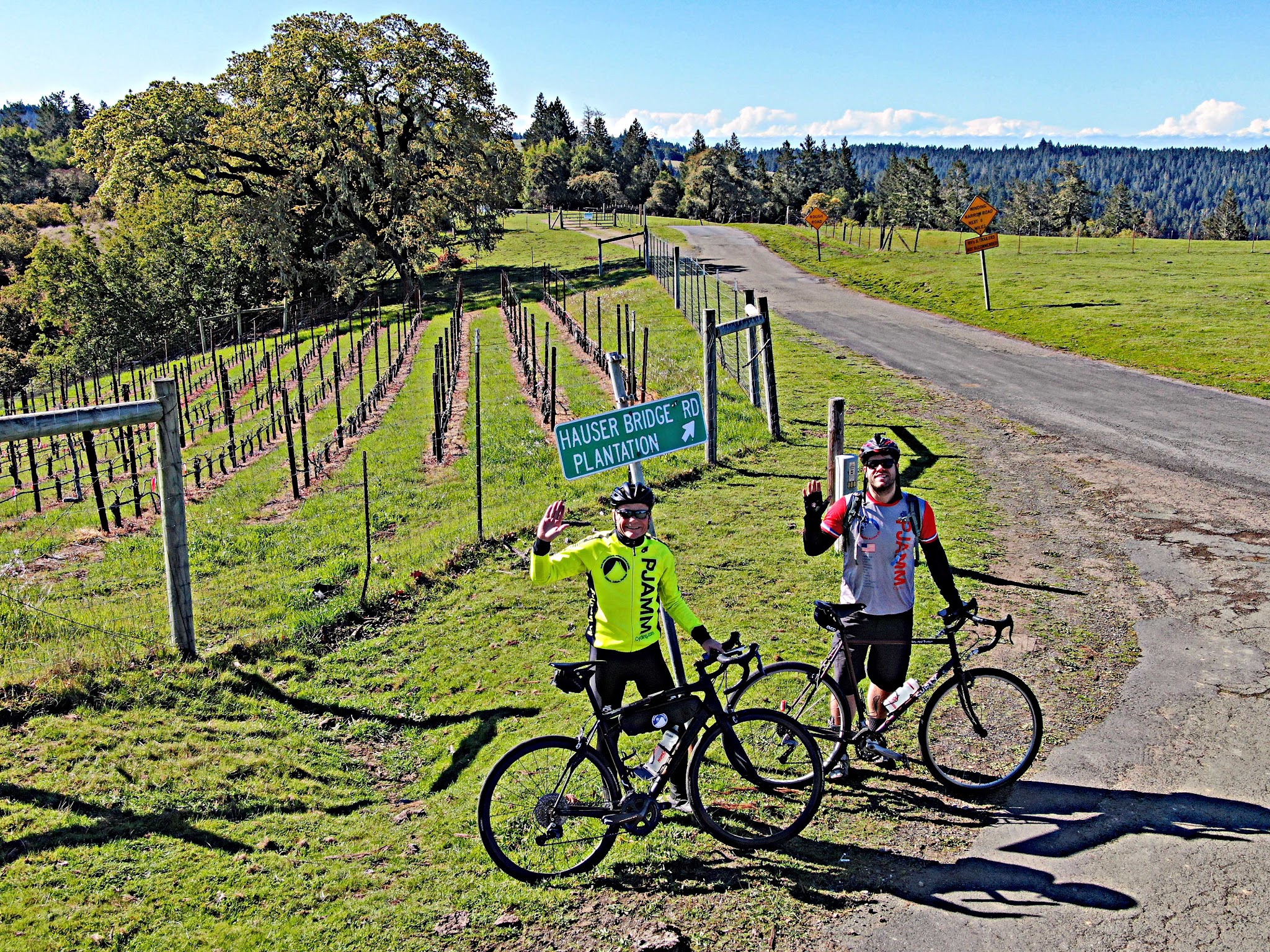 Finish King Ridge Road Bicycling King Ridge Road - finish and road sign