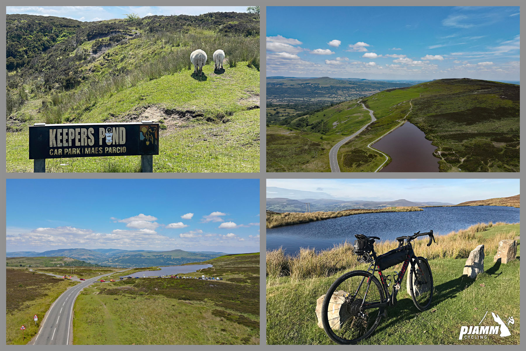 photo collage shows views of Keepers Pond