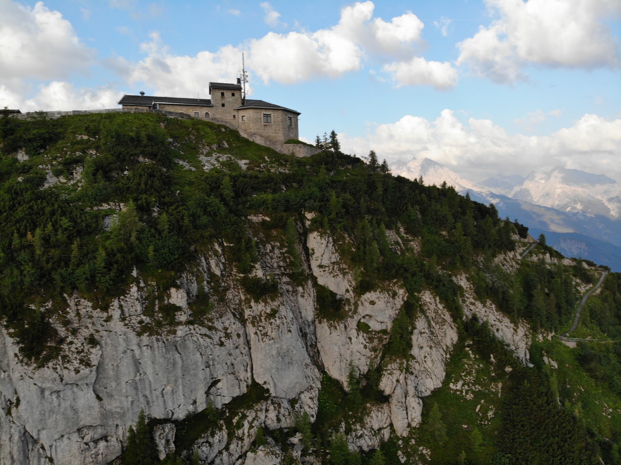 Kehlsteinhaus - Eagles Nest - Drone Photo Cycling Kehlsteinhaus - Eagles Nest - Aerial Drone Photo