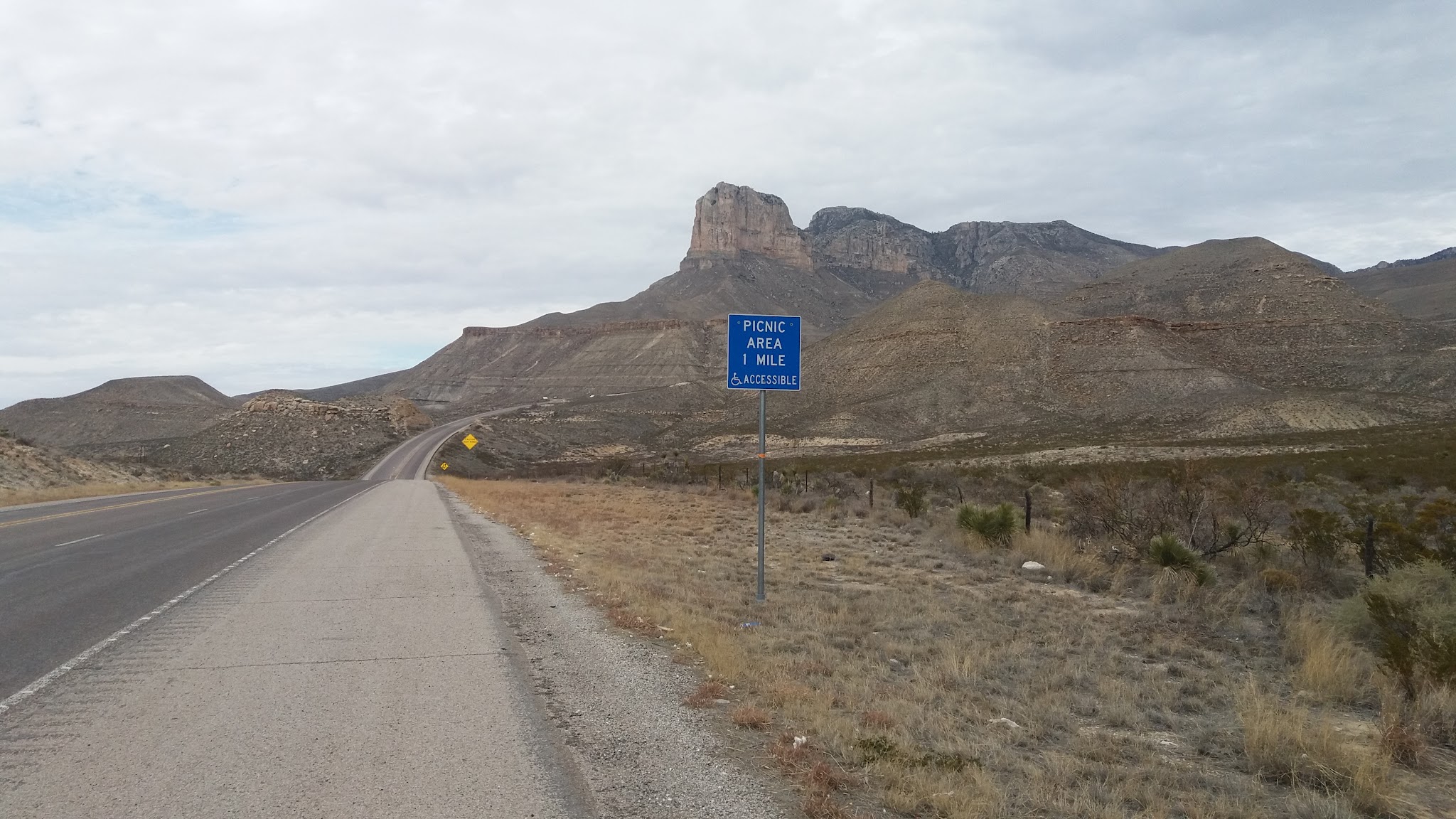 Climbing Guadalupe Mountains National Park by bike - Guadalupe Peak - highest point in Texas