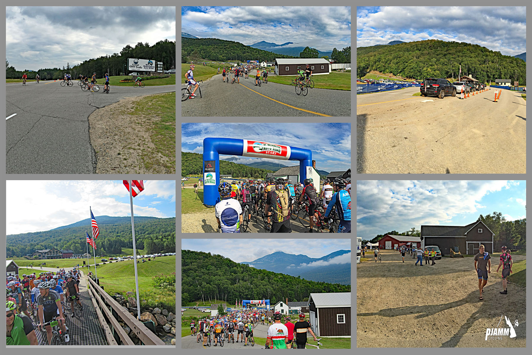 Mt. Washington Bike Climb - crowds gather on Mt. Washington's race day
