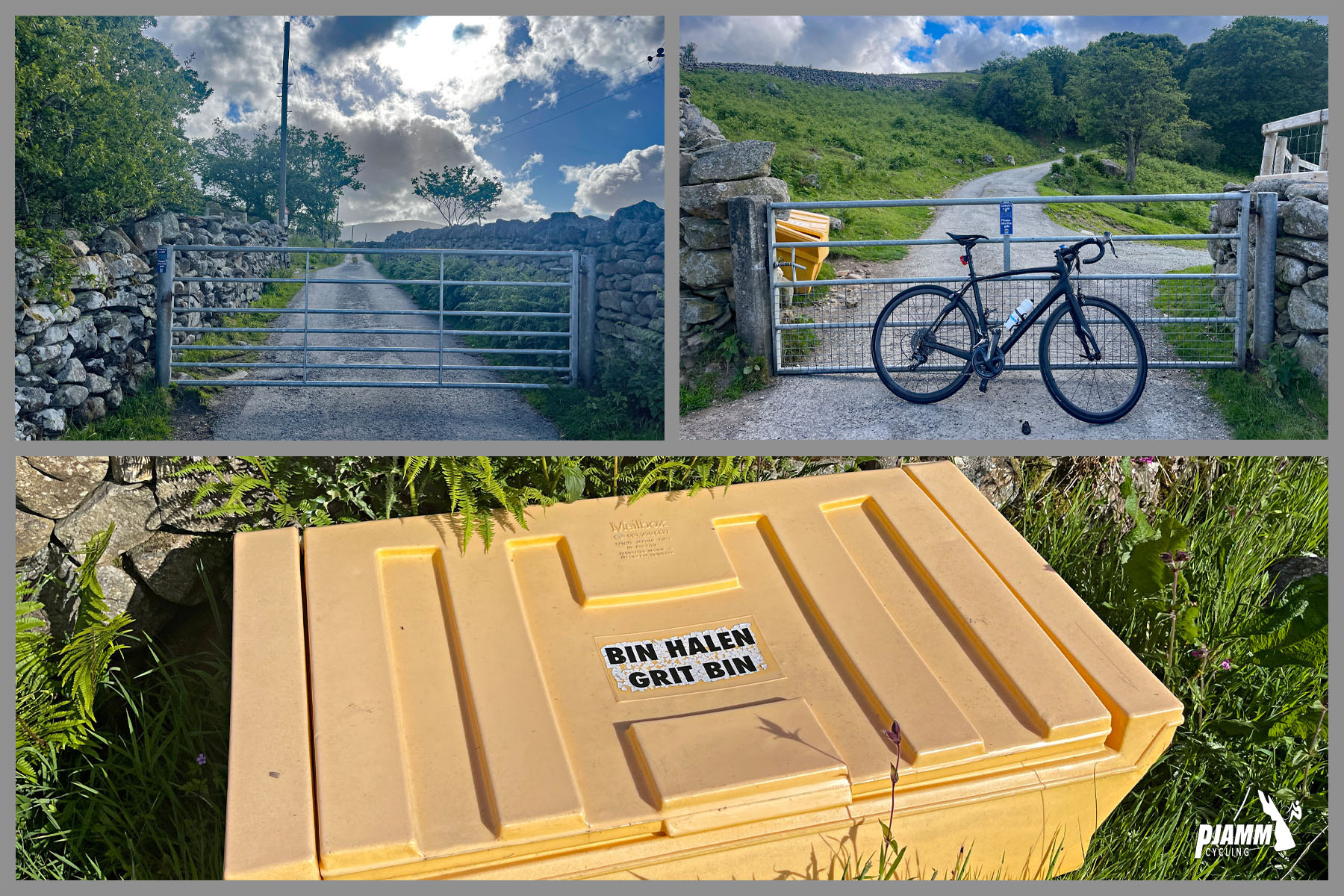 gates along the climb route