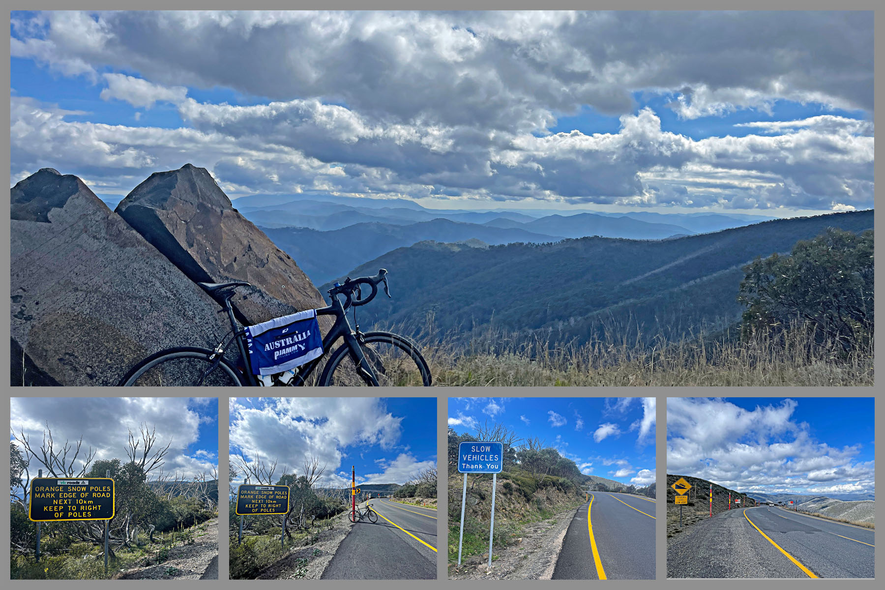 mountain views near finish of climb