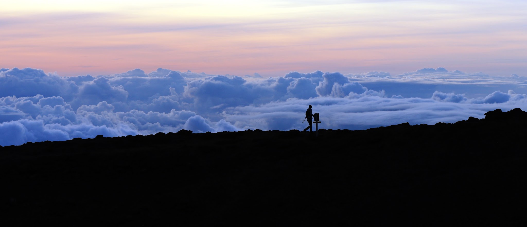 Ride your bike to Haleakala Summit Building for sunset.