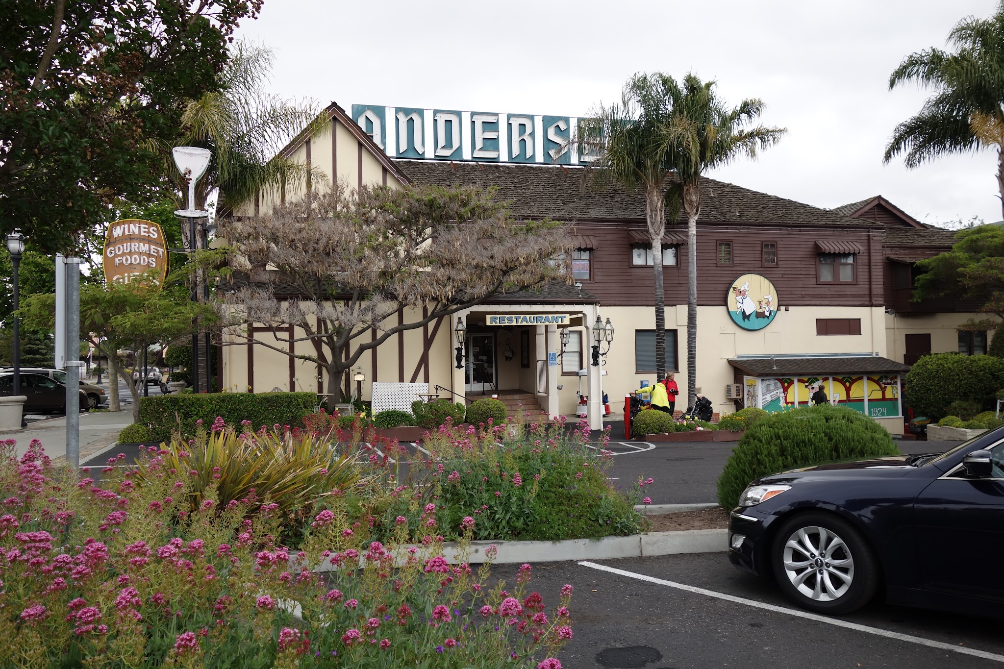 cycling Figueroa Mountain Road - photo of  Anderson's Pea Soup - Solvang restaurant and parking lot