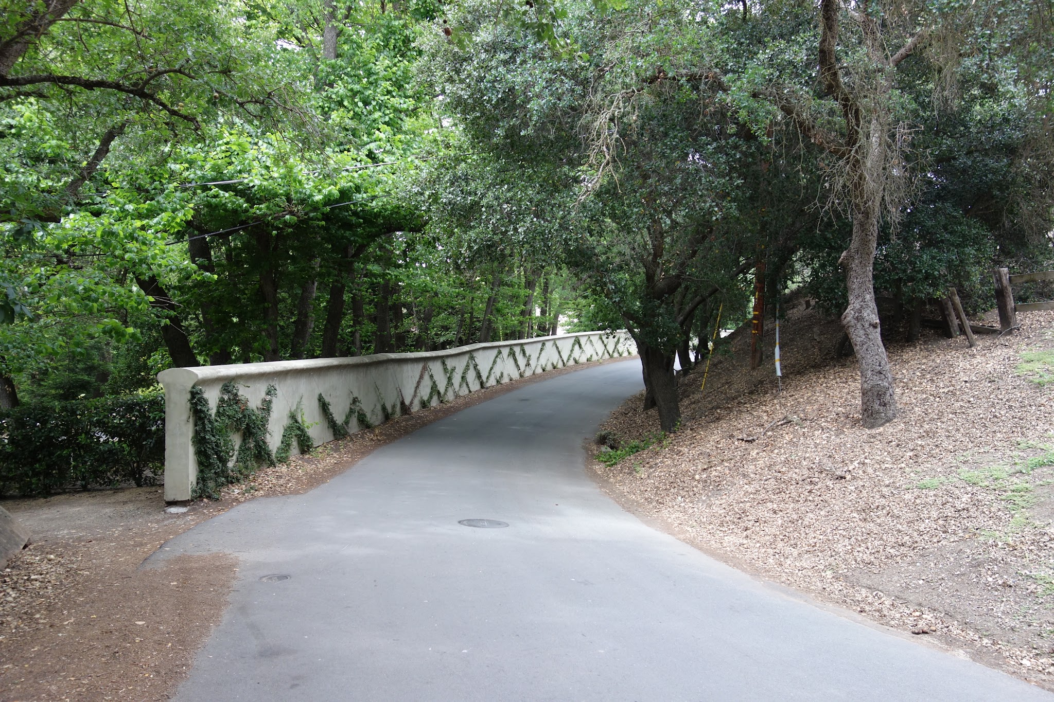 Cycling Mt. Diablo - South Gate - start of climb - bridge