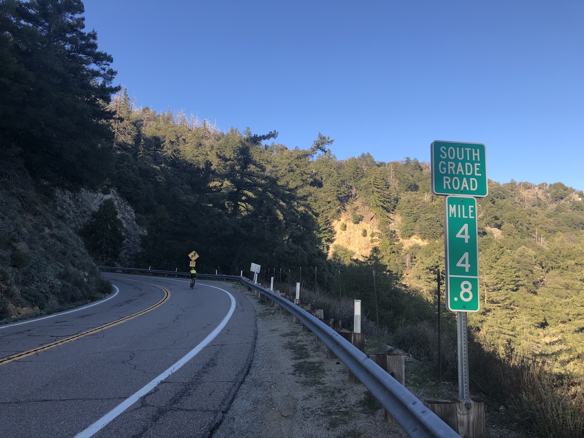 Drone photo of Mt Palomar hairpins