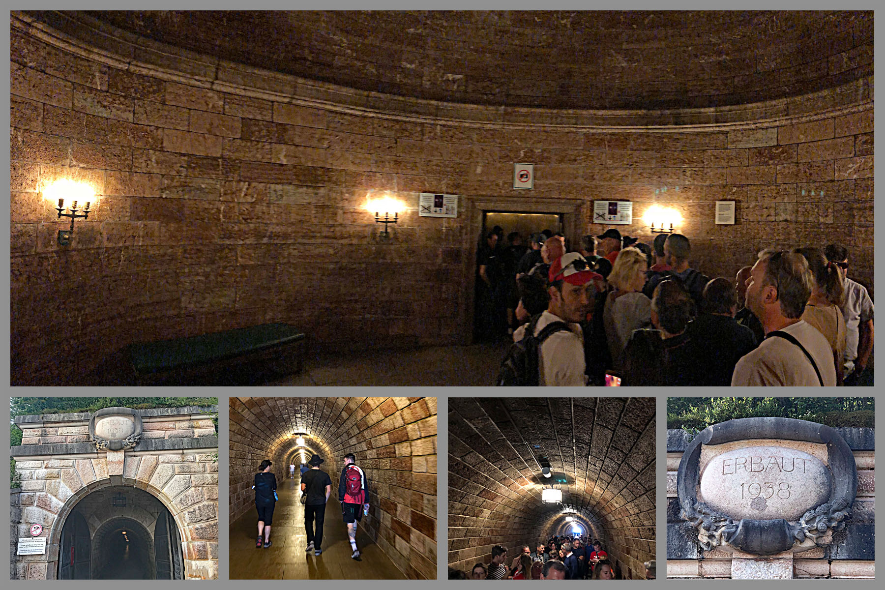 Bicycle ride to Kehlsteinhaus - Eagles Nest - tunnel to elevator 