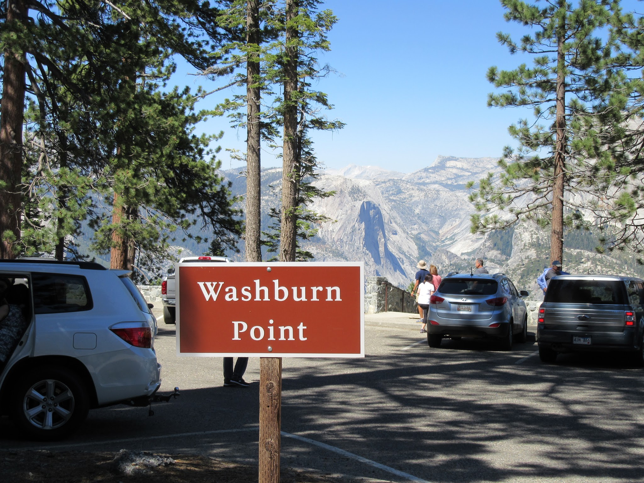 Glacier Point Bike Ride Cycling Glacier Point - Washburn Point sign